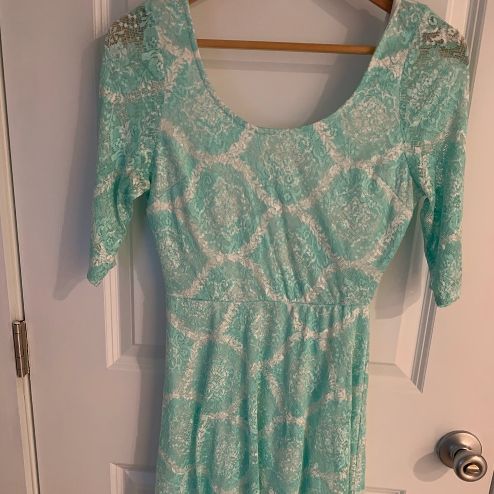 Alya small mint green skater dress.